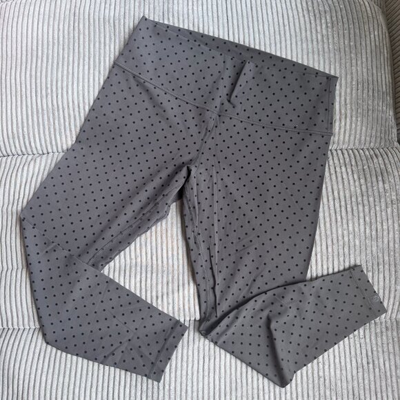lululemon Align™ High-Rise Pant 28" *Flocked | Polka Flock Black | Size 18 - Picture 3 of 4